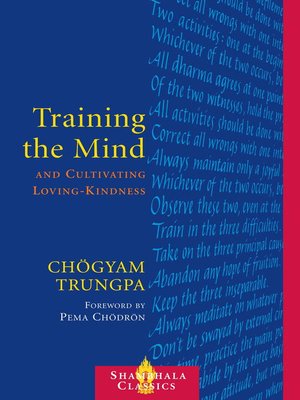 cover image of Training the Mind and Cultivating Loving-Kindness